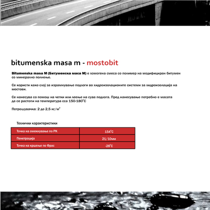 BITUMENSKA MASA M-MOSTOBIT